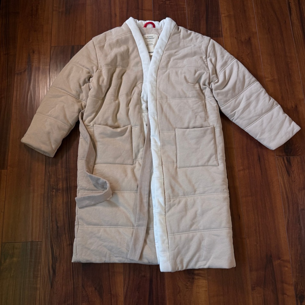 Cozy Beige Quilted Robe